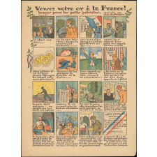 Versez votre or à la France ! Images pour les petits patriotes. VIe emprunt national.