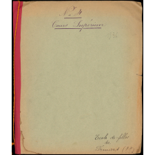 Cahier de poésies.