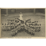 La Maison des Petits à Frontenas (Rhône) - Œuvre de plein air Les Petits de la Maternelle - Préventorium de Frontenas - Une Séance de Gymnastique rythmique.