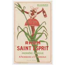 Buvard publicitaire. Rhum Saint Esprit.
