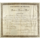 Diplôme de docteur en droit.