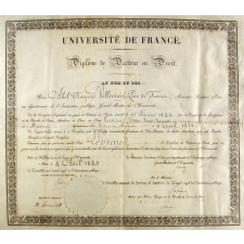 Diplôme de docteur en droit.