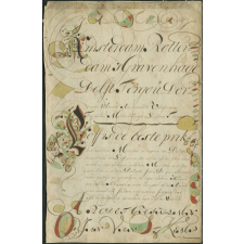 Calligraphie néerlandaise. 