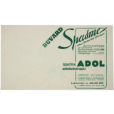 Buvard publicitaire. Gouttes Adol antispasmodiques.