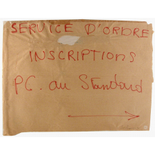 Service d'ordre - Inscriptions.