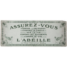 Buvard publicitaire. Assurez-vous à L'Abeille.