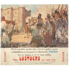 Buvard publicitaire. Prise de la Bastille. Lustucru.