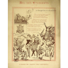 Bal des étudiants. 23 Février 1888. Le Gourguillon et la Grand'Côte.