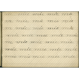Cahier d'écriture. 