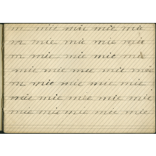 Cahier d'écriture.