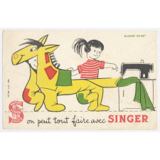 Buvard publicitaire. On peut tout faire avec une Singer.