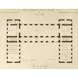 Ecole Normale d'Instituteurs de Toulouse. Plan du 1er Etage.