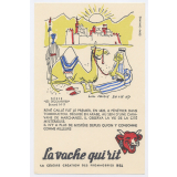 Buvard publicitaire. La vache qui rit. René Caillé. 
