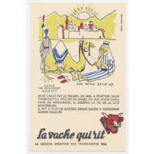 Buvard publicitaire. La vache qui rit. René Caillé.