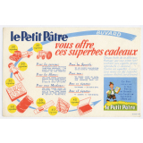 Buvard publicitaire. Le Petit Pâtre vous offre ces superbes cadeaux.
