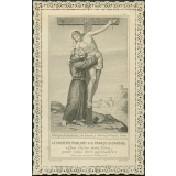 Image religieuse. Le crucifix parlant à S. François d'Assise. 