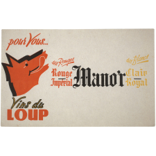 Buvard publicitaire. Vins du Loup.