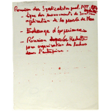Réunion des Syndicalistes PTT - RATP - Hachette.
