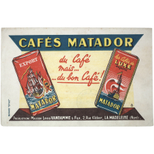 Buvard publicitaire. Cafés Matador.