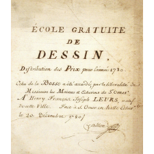 Ex-praemio. Ecole gratuite de dessin.