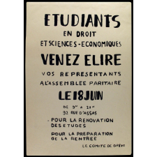 Etudiants en droit et sciences-économiques venez élire vos représentants à l'assemblée paritaire.