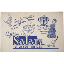 Buvard publicitaire. Cafetière Salam.