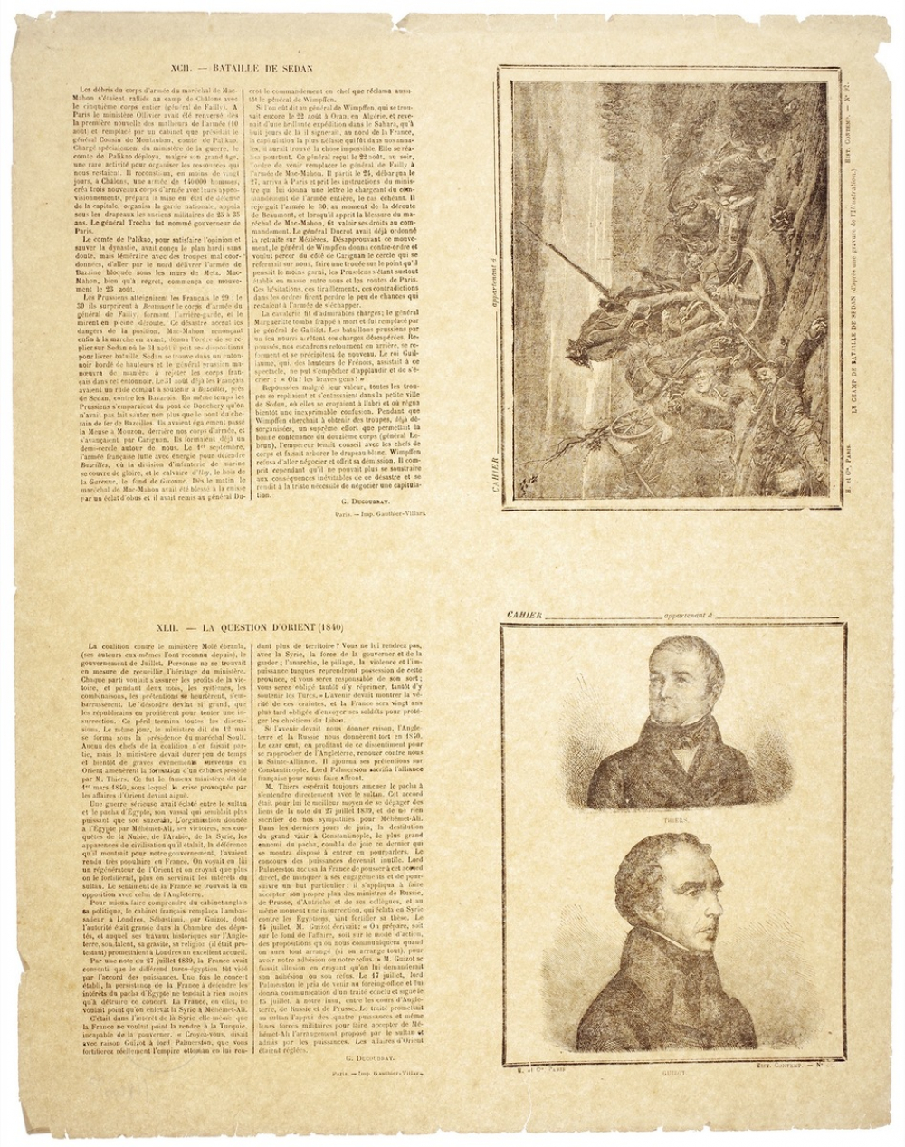 Le Champ de bataille de Sedan (1871) - Thiers et Guizot - Histoire contemporaine n°42 et 92