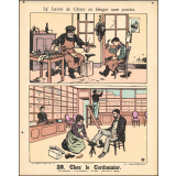 Tableaux muraux. 34 Leçons de Choses en Images sans paroles en tableaux muraux à raconter par les Petits. 27- La blanchisseuse. 28- Chez le cordonnier.