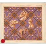 Modèle de broderie et de tapisserie.