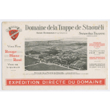 Buvard publicitaire. Domaine de la Trappe de Staouëli.