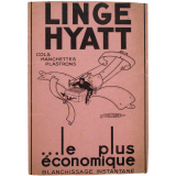 Buvard publicitaire. Linge Hyatt.