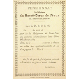 Ex-praemio . Pensionnat des religieuses du Sacré-Coeur de Jésus de Montfleury.