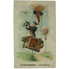 Carte réclame. Madame Rousseau. Aviation et aérostation.