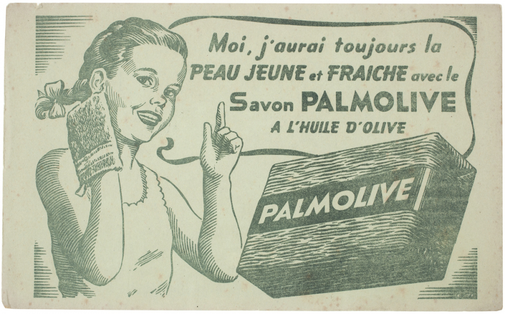Buvard publicitaire. Savon Palmolive.