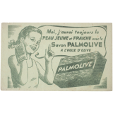 Buvard publicitaire. Savon Palmolive.