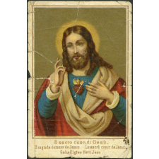 Image religieuse. Il sacro cuor di Gesù.
