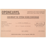 Buvard publicitaire. Oponeuryl. 