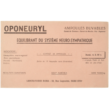 Buvard publicitaire. Oponeuryl.