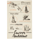 Buvard publicitaire. Encres Antoine. 