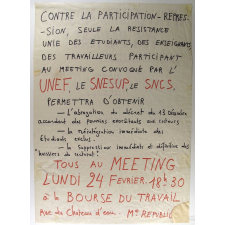 Tous au meeting lundi 24 février.
