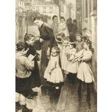 La distribution des prix à l'école enfantine.