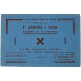 Buvard publicitaire. Établissements Camerlynck & Cordier. Savonnerie de la Croix-Rouge.