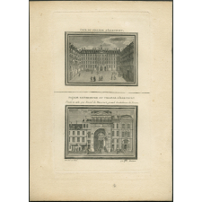 Cour du college d'Harcourt. Façade extérieure du collège d'Harcourt. Fondé en 1280 par Raoul de Harcourt, grand Archidiacre de Rouen.
