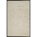 Lettre à sa mère. 