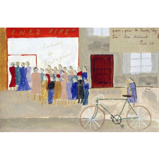 Queue pour le beurre Chez Fine, rue Nationale, Paris 13e.
