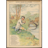 Le petit Poisson et le Pêcheur. (Fable de La Fontaine).
