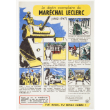 Buvard publicitaire. Le destin exemplaire du Maréchal Leclerc (1902-1947). 