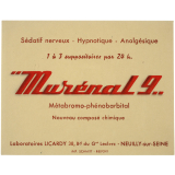 Buvard publicitaire. Murénal 9. 