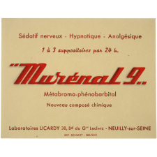 Buvard publicitaire. Murénal 9.