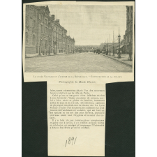 Le lycée Voltaire et l'Avenue de la République. Inauguration le 14 juillet.
